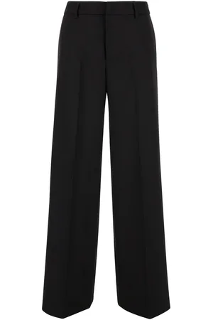PT Torino Tailored lorenza High Waisted Black Trousers In Technical Fabric Woman