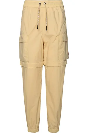 Moncler Cream Polyamide Sporty Pants