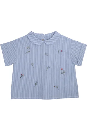 Il gufo Shirt With Floral Embroidery