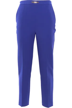 Elisabetta Franchi Pantalone Dritto Blu