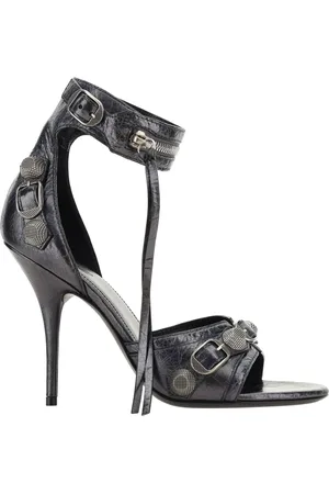 Balenciaga Cagole Leather Sandals