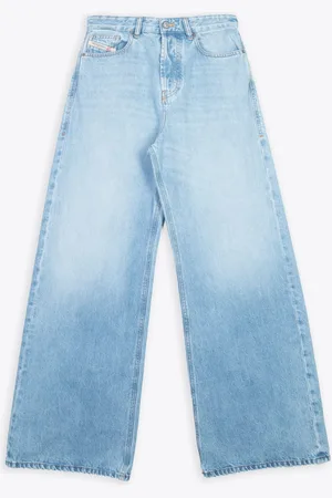 Diesel 1996 D-sire L.30 Washed Light Blue Denim Baggy Pant