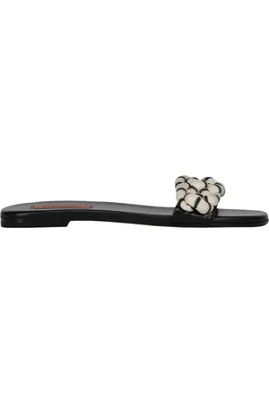 Missoni Leather And Fabric Slides
