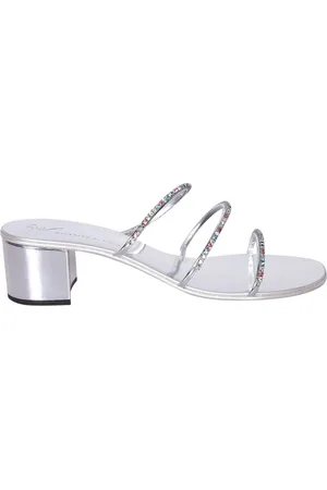 Giuseppe Zanotti Dark Colorful White Sandals