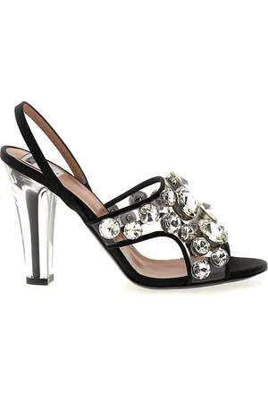 Moschino Maxi Crystal Slingbacks