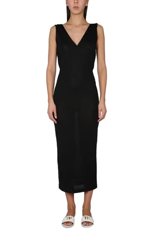 Tom Ford Sleeveless Back Crisscross Midi Dress