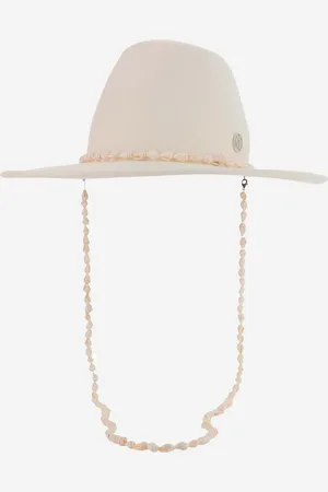 Le Mont St Michel Kyra Wool Felt Hat With Shells