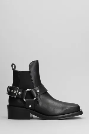 Ganni High Heels Ankle Boots In Leather