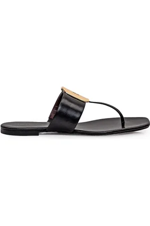 Tory Burch Georgia Leather Flat Sandals