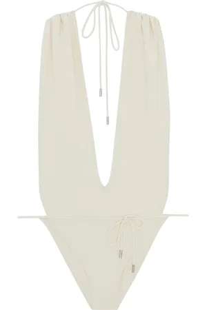 Saint Laurent High-leg One-piece Swimsuit