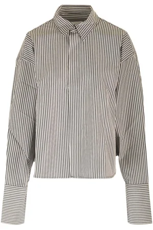 Ami Paris Striped Long-sleeved Shirt