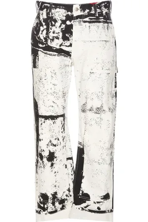 Alexander McQueen Fold Print Jeans
