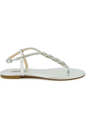 NINALILOU Leather Flat Sandal