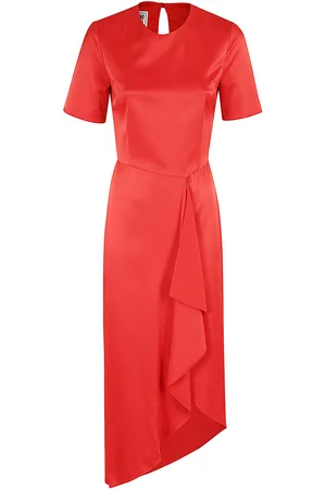 Moschino Jeans Cut-out Asymmetric Midi Dress