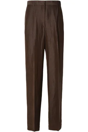 Msgm Linen Blend Trousers