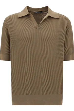 Dolce & Gabbana Perforated Cotton Polo Shirt
