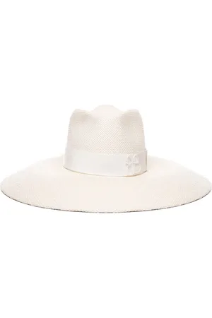 Ruslan Baginskiy Wide Brim Fedora Hat Embellished With Monogram
