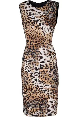 Roberto Cavalli Multicolor Midi Dress
