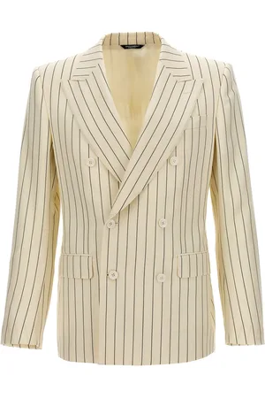Dolce & Gabbana Double Breasted Striped Blazer