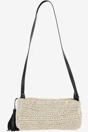 Filippo Catarzi Viscose And Straw Blend Bag