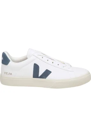 Veja Campo Chromefree In White/blue Leather