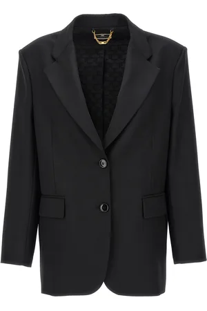 Elisabetta Franchi Double-breasted Wool Blazer