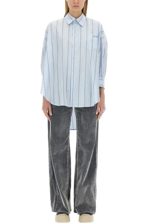 Marni Asymmetrical Striped Shirt
