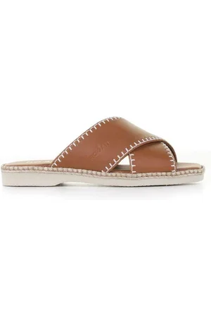 Hogan Crossover Strap Open-toe Sandals