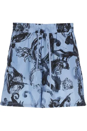 VERSACE Swim Trunks With Watercolor Print