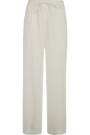 PAROSH Wide Leg Silk Trouser