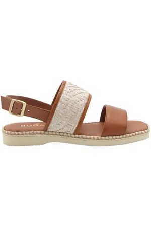 Hogan H660 Double-strap Woven Sandals