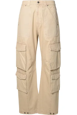 Golden Goose Beige Cotton Cargo Trousers