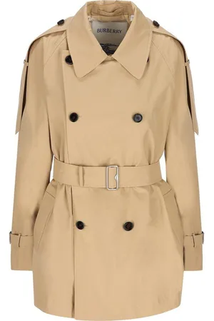 Burberry Double Breasted Belted Trench Coat