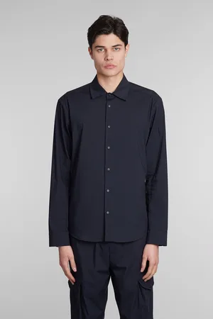 Aspesi Camicia Arch Shirt In Blue Cotton