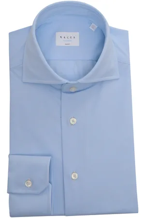 Xacus Light Blue Striped Shirt With Pocket