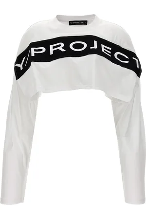 Y / PROJECT Logo Crop T-shirt