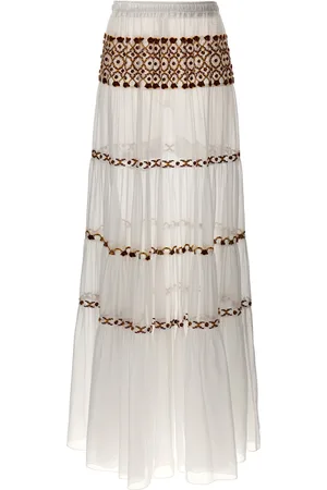 ERMANNO SCERVINO Long Embroidery Skirt