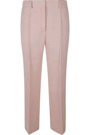 Lanvin Regular Fit Cropped Plain Trousers