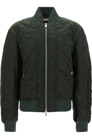 Burberry Long Sleeved Quilted Zip-up Bomber Jacket