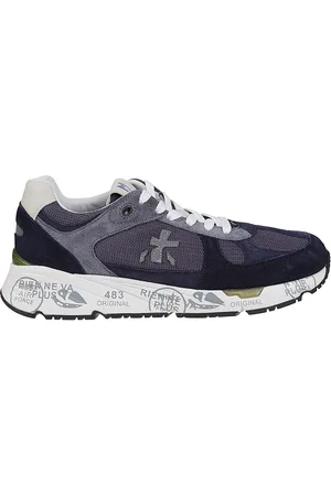 Premiata Mase Leather And Fabric Sneakers