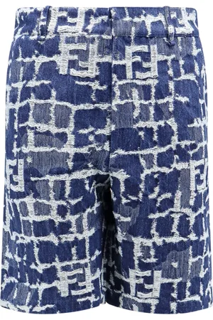 Fendi Denim Ff Short Jeans Trousers