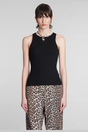 Ganni Tank Top In Cotton