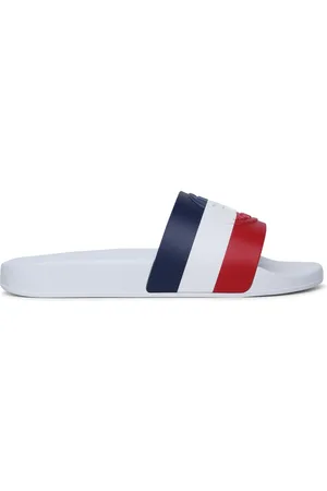 Moncler Basile White Rubber Slippers