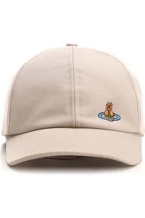 Vivienne Westwood Beige Cap With Embroidered Orb Logo