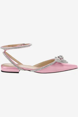 Mach & Mach Silk Slingback With Bow