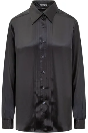 Tom Ford Silk Shirt With Pleated Detail