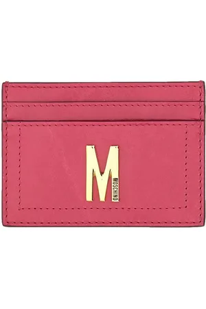 Moschino Card Holder With Gold Plaque