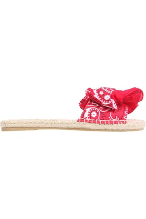 MANEBI Low Sandals With Bandana Bow
