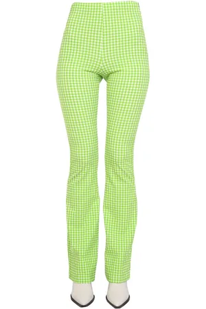 Msgm Plaid Pattern Pants