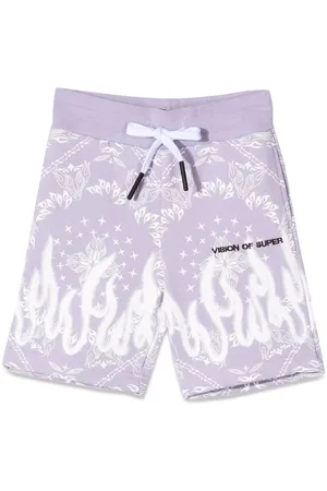 Vision Of Super Shorts Kids With Bandana Print